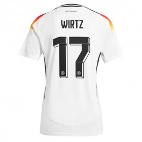 Damen Fußballbekleidung Deutschland Florian Wirtz #17 Heimtrikot EM 2024 Kurzarm